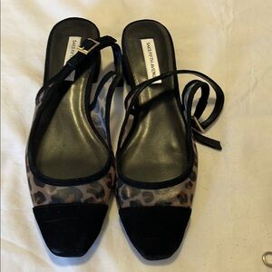 Saks Fifth Avenue Black and Brown Heels with Stylish Design. Brand New🆕